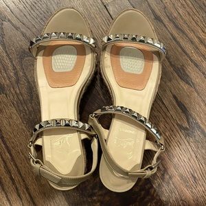 CHRISTIAN LOUBOUTIN CATACLOU 60 GOLD SIZE 40